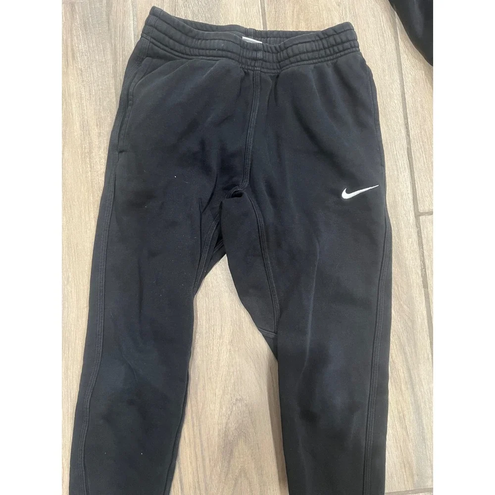 Nike Tracksuit Set Womens Hoodie Joggers Black Sz S Petite Activewear Sweatsuit